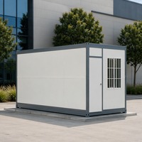 Maison conteneur préfabriquée à prix de gros 20ft 40ft, maison mobile modulaire extensible avec panneaux sandwich PIR pour chantier