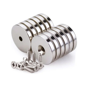 N35 N52 Trung Quốc Nhà Máy Vĩnh Viễn Chìm Neodymium Nồi Mạnh Mẽ Nam Châm Đĩa Hình Dạng Với Chìm Lỗ Với Vít - Product Image 4