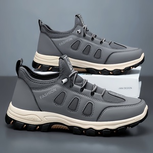 Sneakers da <span class=keywords><strong>Uomo</strong></span> in Ecopelle di Alta Qualità con Lacci, Scarpe Comode per la Vita Quotidiana e le Passeggiate - Product Image 3