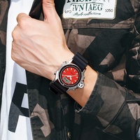 Reloj de Cuarzo Analógico-Digital para Hombre Mulan 3008, Resistente al Agua, Deportivo, Estilo HipHop, Luminoso, con Correa de Resina y Caja de Aleación, Nueva Llegada