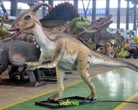 Dinosaures électriques faits à la main, modèle réaliste de Parasaurolophus en caoutchouc, dinosaure animatronique pour exposition en parc