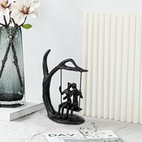 Sculpture de couple en fer forgé pour la Saint-Valentin, cadeau de mariage, décoration de la maison