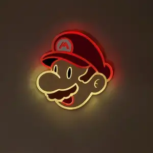 Mario Innovative Product Ideas Free Design Led Custom Logo Neon Sign Light Letter Sign For Bedroom Party Home Decoration