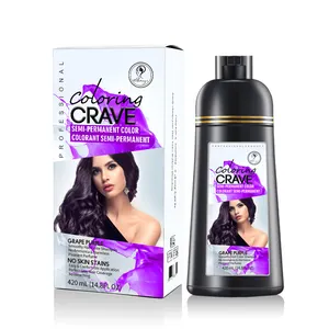 MANKANI sampo pewarna langsung rambut sampo terbaik ungu organik dan kondisioner untuk pewarna hitam tinta para pelo