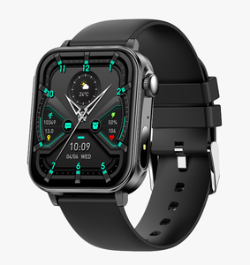 Smartwatch V96 Rettangolare, Braccialetto Intelligente con App Da <span class=keywords><strong>Fit</strong></span>, Schermo HD Grande da 1,83 Pollici, Ricarica Type-C, Corona Rotante, Monitoraggio della Salute, Chiamate BT - Product Image 1