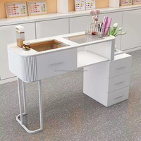 Nouvelle collection 2026 : Ensemble table et chaise de manucure en bois pour salon de beauté, prix usine, vente chaude