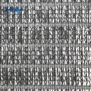 Износостойкая алюминиевая затеняющая сетка для сада, затеняющая серебряная алюминиевая затеняющая ткань