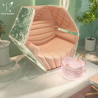 Kingshadow luxe nouveau produit ongles pédicure Spa Salon meubles haut dos Massage manucure chaise plomberie pied Spa chaises