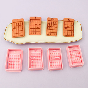 Moule à biscuits 3D pour touche de <span class=keywords><strong>guitare</strong></span>, motif musical de dessin animé, tampon en argile DIY - Product Image 2