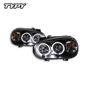 TYPY for 2003-2009 Volkswagen Golf 4 <b>Headlights</b> with Angel Eyes Projector Lenses MK4 Conversion Kit Xenon <b>Headlight</b> Assembly - Product Image 3
