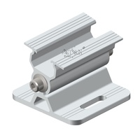 ARTSIGN Kit Kaki Solar Adjustable Tilt, Kaki Depan & Belakang Aluminium untuk Pemasangan PV di Atap Datar