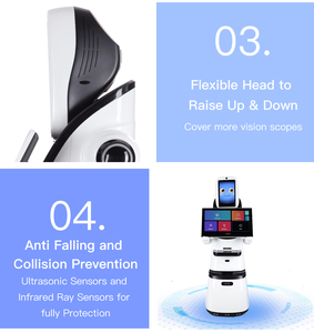 Robot d'accueil commercial à double écran, meilleur robot humanoïde IA pour les visites guidées - Product Image 5