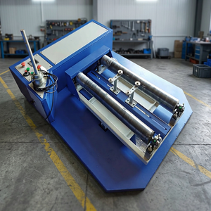 Máquina Envolvedora de Bobinas Horizontales Eléctrica Semiautomática Controlada por PLC LEW, para Empaquetado de Cajas de Aluminio, Papel y Fleje de PP, Fácil de Operar, 220V - Product Image 4