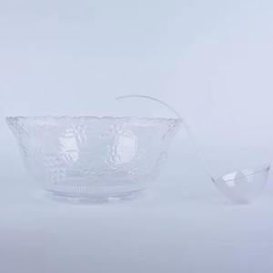 शादी और घटनाओं के लिए क्लासिक एम्बॉस्ड फूल डिजाइन पंच कटोरे - Product Image 6