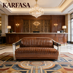 Ensemble de canapés carrés en cuir moderne et élégant avec cadre en acier inoxydable, <span class=keywords><strong>fauteuil</strong></span> pour salons, salles de séjour ou espaces haut de gamme - Product Image 4