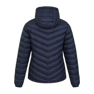 Custom Made High Quality <b>Women</b> Canvas <b>Puffer</b> <b>Jacket</b> Full Zipper Hooded Design Breathable Winter <b>Puffer</b> <b>Jacket</b> - Product Image 6