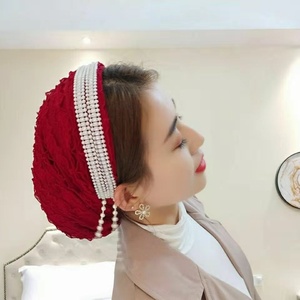 Gorro con diadema de nailon hueco y suave, transpirable y ecológico para mujer, versátil para uso diario. - Product Image 1