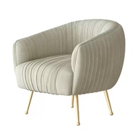 Moderner 1-Sitzer Sessel mit Hochdichteschaumstoff und Umweltfreundlichem Design Metallrahmen für Hotel- und Gewerbenutzung