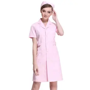 AI-MICH Scrub Suit Subdue personalizza l'uniforme ospedaliera medica per uso medico Logo di personalizzazione femminile dell'infermiera con cerniera con scollo a v