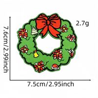Patchs brodés DIY pour la décoration de Noël, motifs mignons Bonhomme de neige et Élan, ornements à coudre pour vêtements, sacs et textiles de maison