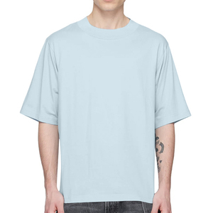 เสื้อยืดโอเวอร์ไซส์ทรงบ็อกซี่ แขนเสื้อแบบดรอปโชว์เดอร์ สไตล์สตรีทแวร์ ผ้าคอตตอนหนา  สำหรับทุกเพศ - Product Image 1