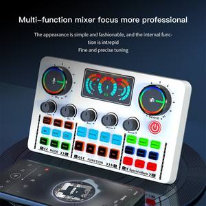 Carte son V98 multifonction avec réglage sans fil, réduction du bruit, batterie 4000-4999 mAh, prend en charge 2 appareils pour le direct - Product Image 5