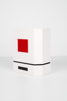 Boîte cadeau cylindrique rigide en carton blanc personnalisée en gros avec poignée en cuir pour emballage de luxe de thé et de vin