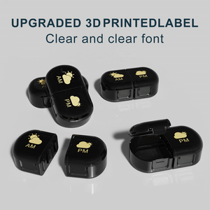 Mini caja <span class=keywords><strong>de</strong></span> medicina portátil Gujia, caja <span class=keywords><strong>de</strong></span> almacenamiento <span class=keywords><strong>de</strong></span> pastillas <span class=keywords><strong>de</strong></span> plástico desmontable con diseño dividido para viajes semanales y almacenamiento <span class=keywords><strong>de</strong></span> vitaminas - Product Image 3