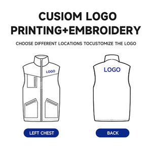 Gilet Formale Primaverile Premium per Uomo con Chiusura a Cerniera, Materiale Riflettente ad Alta Visibilità, Logo Personalizzato, Giacca di Sicurezza per Volontari - Product Image 6