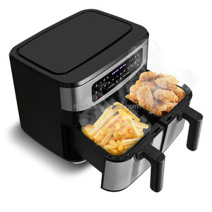 Aifa friggitrice a doppia aria con <span class=keywords><strong>2</strong></span> cestelli doppia friggitrice ad aria 9L 2400W a due Zone grande digitale friggitrice ad aria forno - Product Image 3