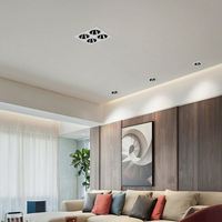 Spots encastrés LED COB sans cadre pour plafond, IP44, utilisation hôtelière, aluminium moderne, 7W/10W/15W/20W, UGR<19, anti-éblouissement, CRI97