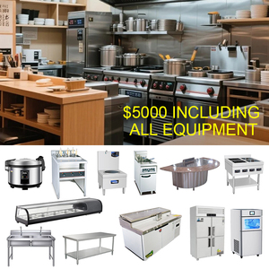 Equipo de Cocina Comercial para Restaurante de Sushi, Barra, Equipo para Restaurante Japonés, Parrilla y Equipo de Refrigeración - Product Image 1