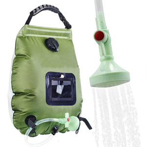 Bolsa de Chuveiro Portátil Dobrável de PVC Aquecida por Energia Solar 20L Hikeon para Acampamento ao Ar Livre, Viagens de Carro e Piqueniques - Product Image 1