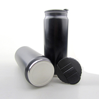 Thermos à café de 450 ml en forme de canette de cola, gobelet isotherme à double paroi en acier inoxydable