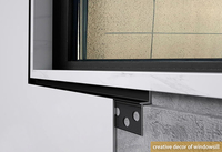 Plinthe encastrée en alliage d'aluminium de 1 cm, 2 cm, 3 cm, 4 cm, 6 cm de hauteur pour créer des effets visuels de suspension murale