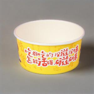 Contenedor de comida de papel para llevar de 8 colores personalizado, cajas de papel Kraft, ensaladera con tapa - Product Image 2