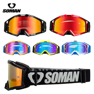 Nuovi Occhiali da Motocross SM22 con Protezione UV 400, Cinturini Antiscivolo a 3 Strati, Visiera in PC per <span class=keywords><strong>Moto</strong></span> da Cross, MX e MTB - Product Image 1