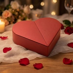 Set di Scatole per Cosmetici a Forma di <span class=keywords><strong>Cuore</strong></span> in Cartone Rigido Riciclabile per San Valentino con Chiusura Magnetica - Product Image 3