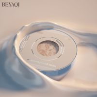 Étuis vides pour maquillage, miroir intégré, bleu et noir, pour fond de teint, poudre compacte, poudre libre et blush