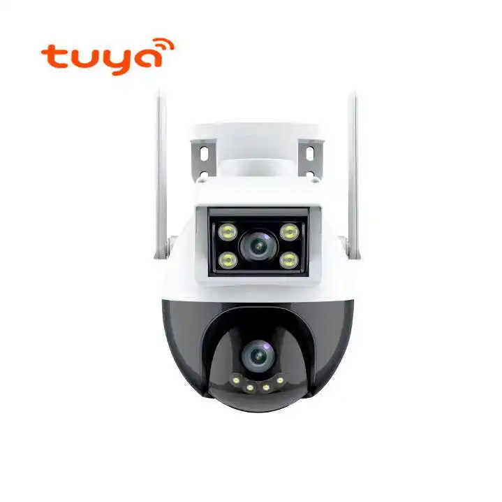 4MP açık CCTV sistemi WIFI güvenlik kamerası çift Lens WIFI kamera gece görüş ile ev güvenlik kamerası sistemi kablosuz