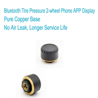Capteur TPMS avec Bluetooth système numérique la pression des pneus pour moto, compatible avec les applications Android et iOS