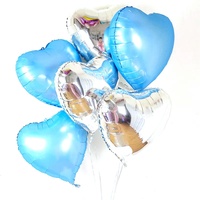 Ballons en aluminium Mylar de 18 et 24 pouces en gros, globos, décoration de fête, ballons en feuille en forme de cœur à l'hélium