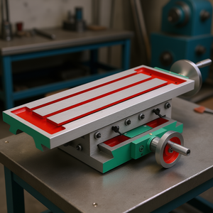 Table de travail pour fraisage, 17,7 x 6,7 pouces, en fonte, pour mouvement à 2 axes et 4 directions, accessoire pour machine-outil - Product Image 2