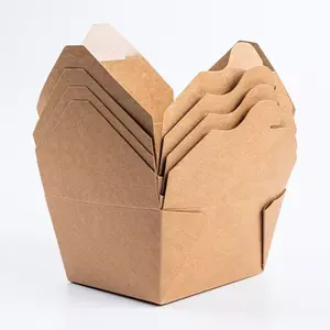도매 식품 학년 사용자 정의 로고 블랙 크래프트 튀김 상자 튀김 치킨 이동 상자