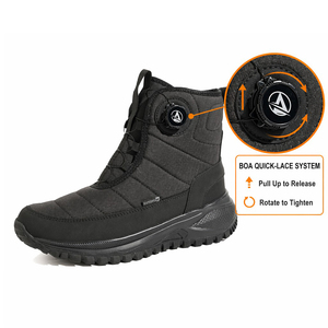 <span class=keywords><strong>Bottes</strong></span> d'hiver unisexe en gros avec lacets, imperméables, confortables, chaudes, amorti nuageux, antidérapantes, pour l'extérieur et la <span class=keywords><strong>neige</strong></span> - Product Image 2