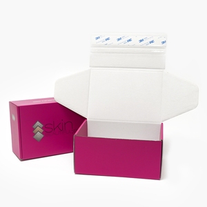 Boîte postale biodégradable auto-scellante avec logo personnalisé E-flûte en carton ondulé boîte postale <span class=keywords><strong>à</strong></span> fermeture éclair avec ruban adhésif - Product Image 3