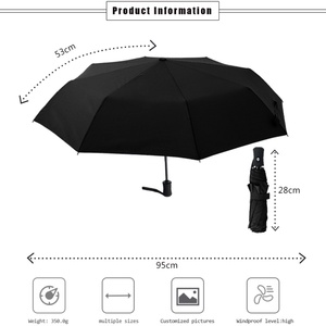 Business Manual Open Automatic Folding <b>Umbrella</b> for Men Large Windproof Durable Long Shaft Executive with Case - Product Image 4