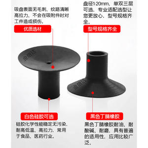 Ventosa de vacío industrial SMC Mini ZP2/4/6/8/10 BT-4/5/7/9, boquilla de succión de silicona de alta resistencia, elevadores de alta capacidad - Product Image 2