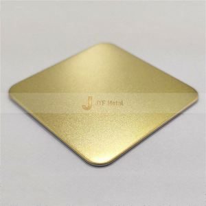 LL217 Hot Sale Bending Cutting Cold Rolled <b>Mirror</b> Sandblasted Matte High Quality 304 Champagne Gold Stainless Steel <b>Sheets</b> - Product Image 5