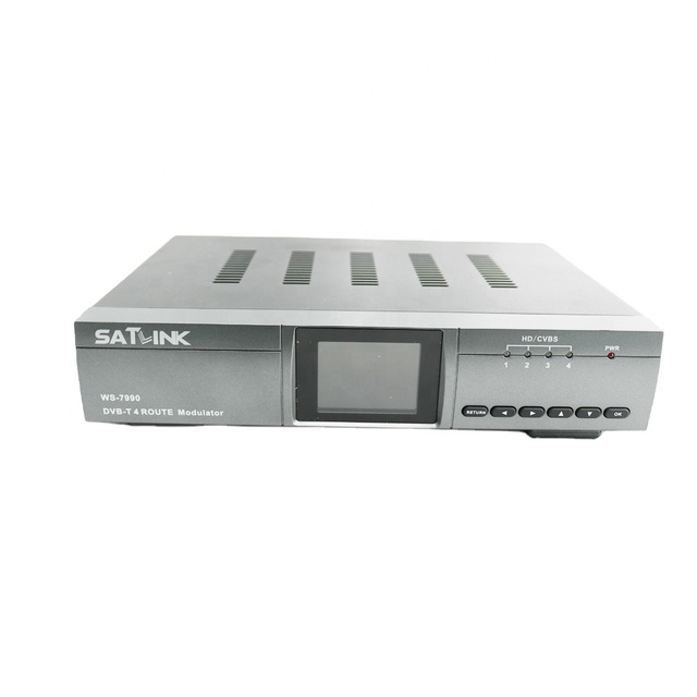 SATLINK WS-7990 Four Route HD COFDM Modulator DVB-T AV HD FULL HD 1080p WS7990 Digital RF Modulatorr DVB-T